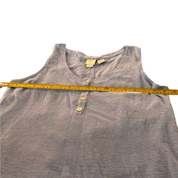 Joie Light Blue Linen Tank Top, size Small - Picture 3 of 5